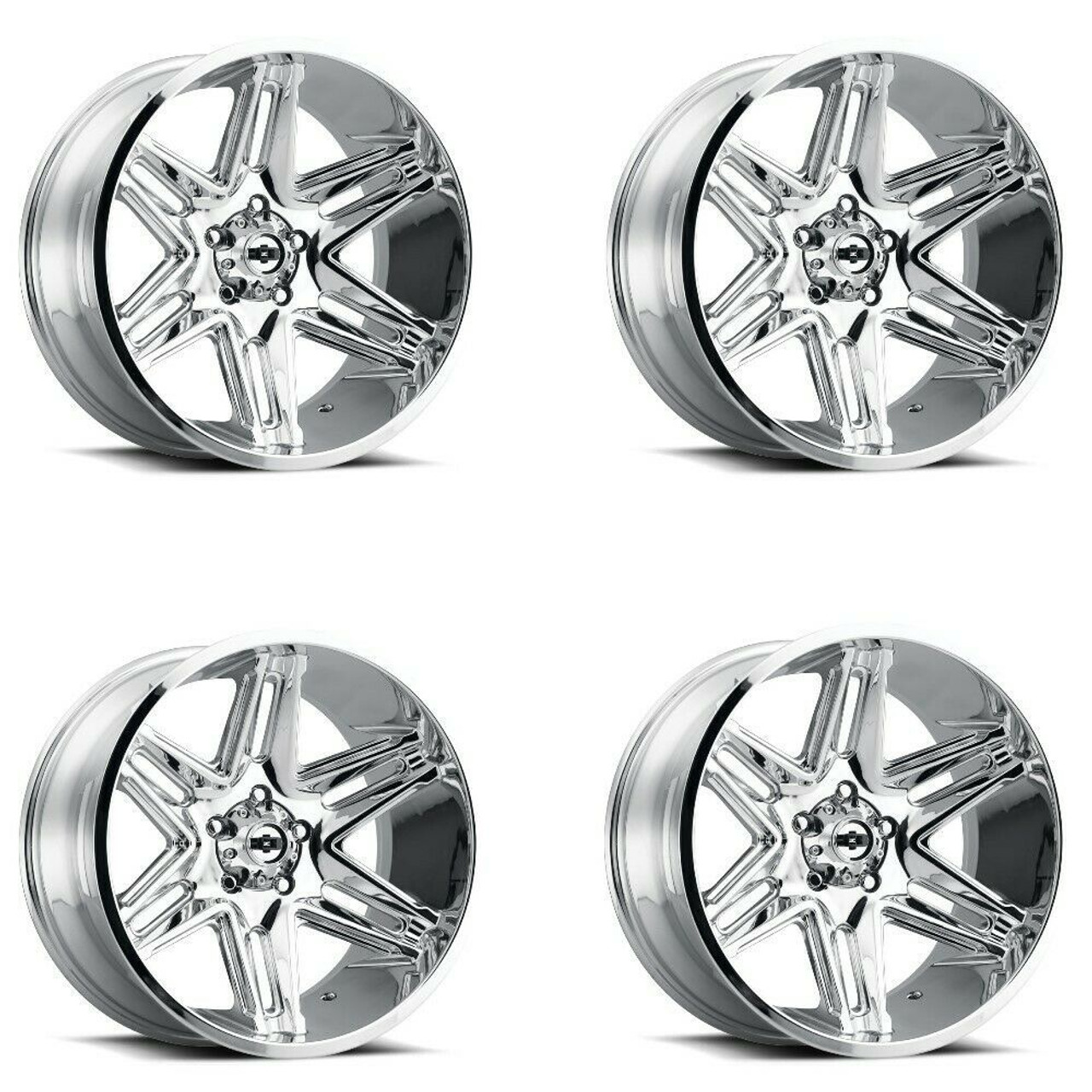 Set 4 22" Vision Off-Road 363 Razor Chrome Wheels 22x12 5x5.5 Lifted Rims -51mm Set 4 22" Vision Off-Road 363 Razor Chrome Wheels 22x12 5x5.5 Lifted Rims -51mm