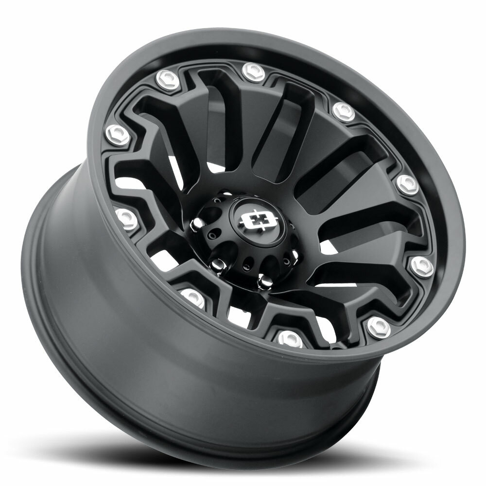18" Vision Off-Road 362 Armor Satin Black Wheel 18x9 5x5.5 12mm For Dodge Ram