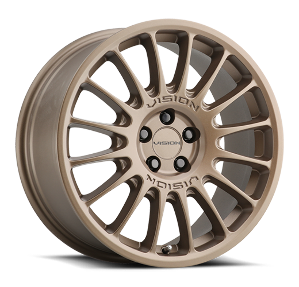 Set 4 17" Vision Street 477 Monaco Bronze Wheels 17x7 5x100 Rims 38mm