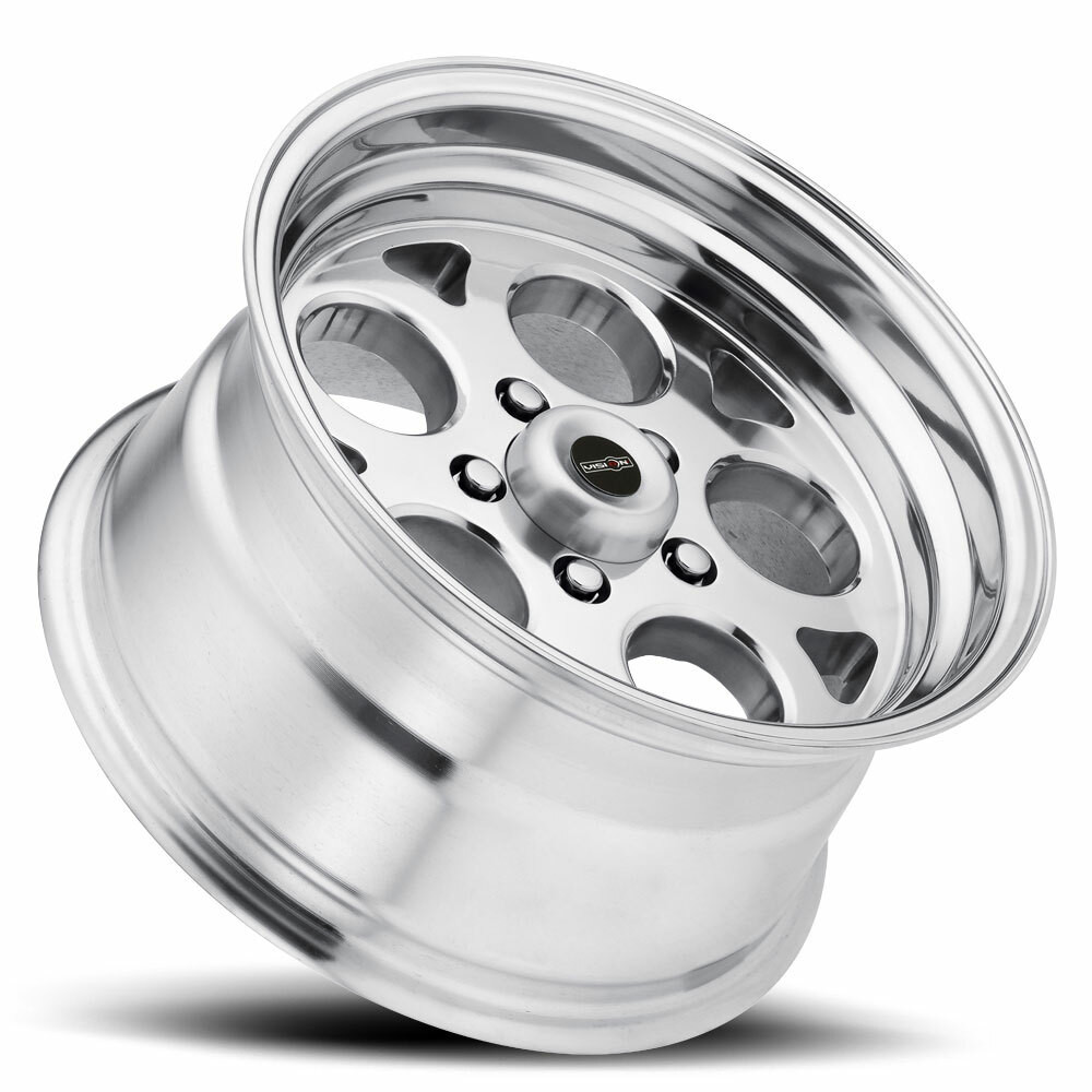Set 4 15" Vision 561 Sport Mag Polished 15x8 Wheels 5x5 (5x127) 0mm Rims
