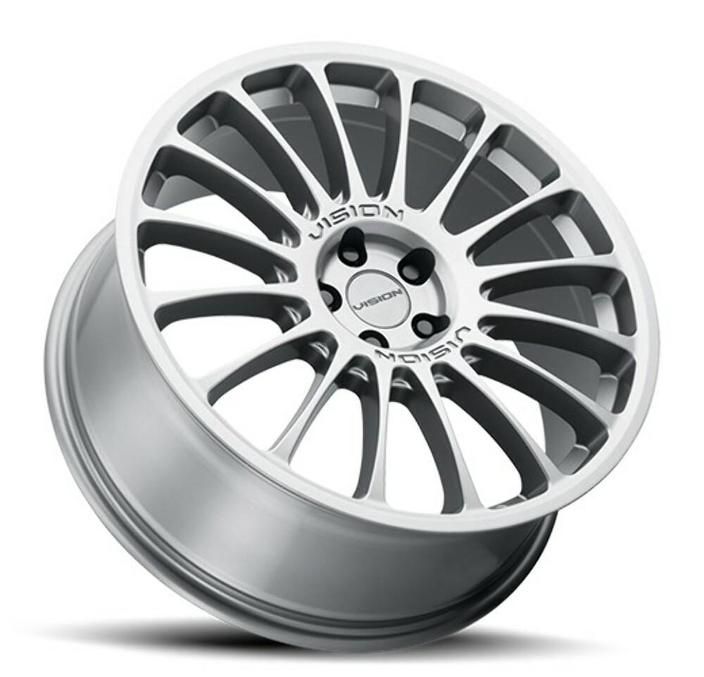 Set 4 15" Vision 477 Monaco Graphite 15x7 Wheels 5x112 38mm Rims