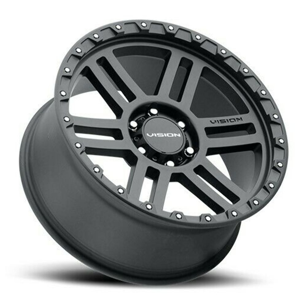 Set 4 18" Vision Off-Road 354 Manx 2 Satin Black Wheels 18x9 5x4.5 Rims 12mm