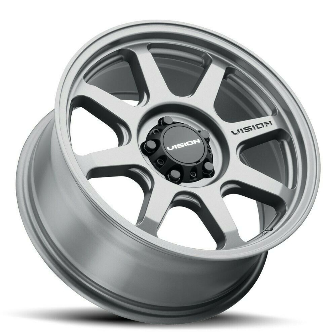 Set 4 16" Vision Off-Road 351 Flow Satin Grey Wheels 16x8 6x5.5 Truck Rims 0mm Set 4 16" Vision Off-Road 351 Flow Satin Grey Wheels 16x8 6x5.5 Truck Rims 0mm