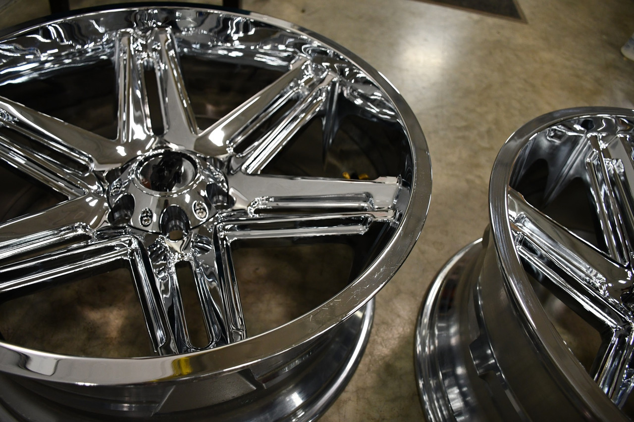 22" Vision Off-Road 363 Razor Chrome Wheel 22x12 6x5.5 Lifted Truck Rim -51mm