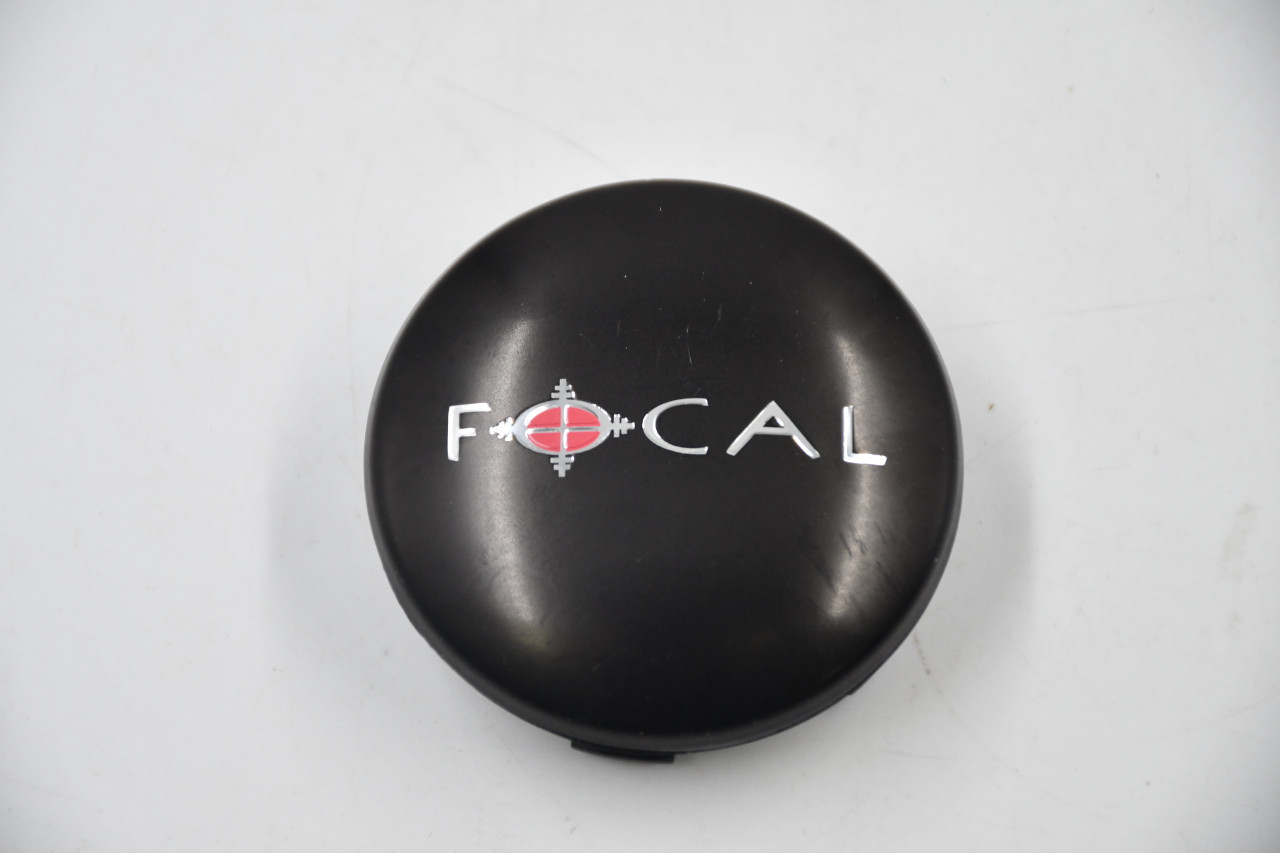 Focal Satin Black Wheel Center Cap 5A211880F-1 A89-9002SB 2.25" Focal Snap in