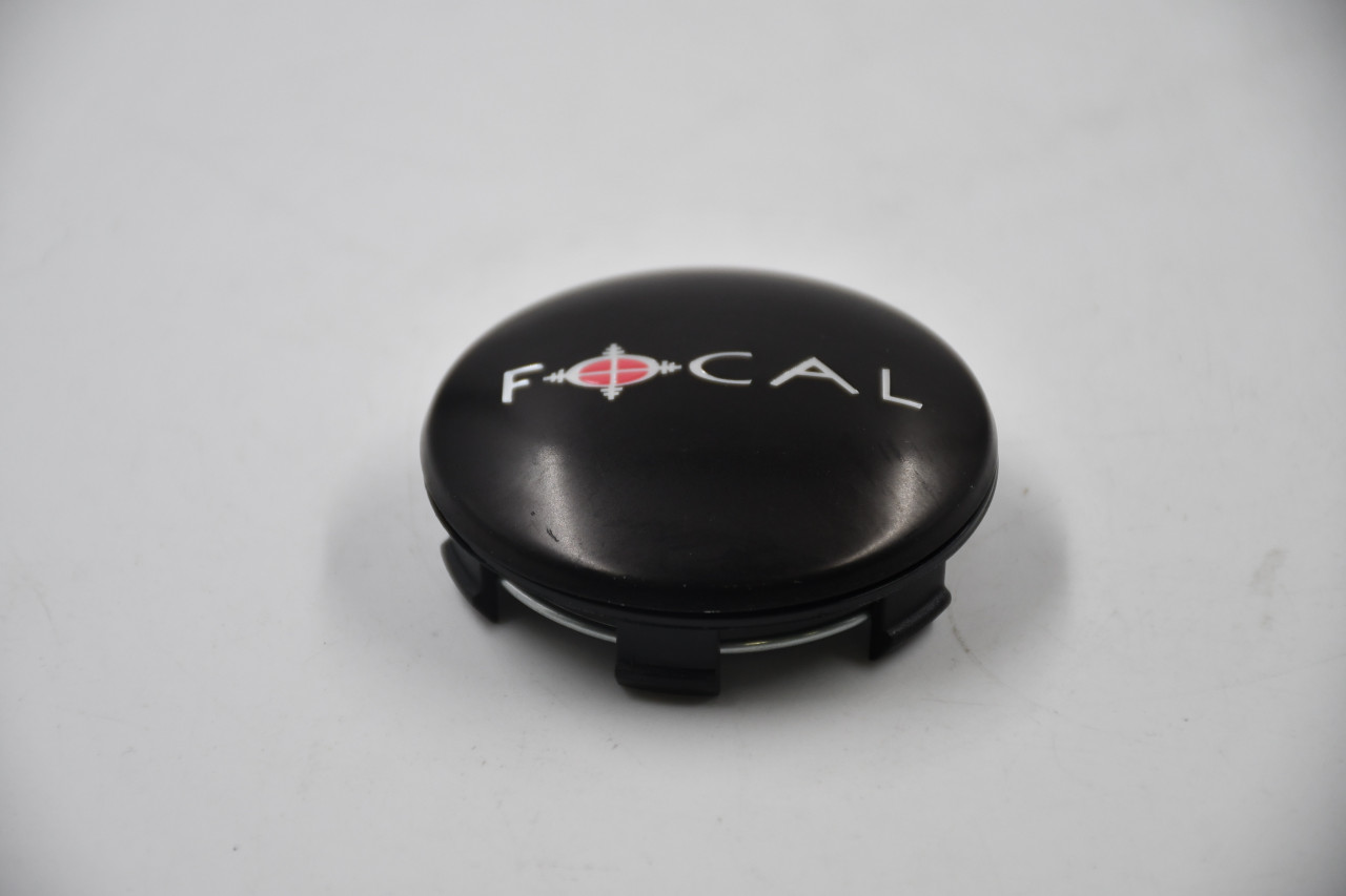 Focal Satin Black Wheel Center Cap Hub Cap 5A211880F-1(BLK)8, A89-9002SB 2.25" Focal Snap in