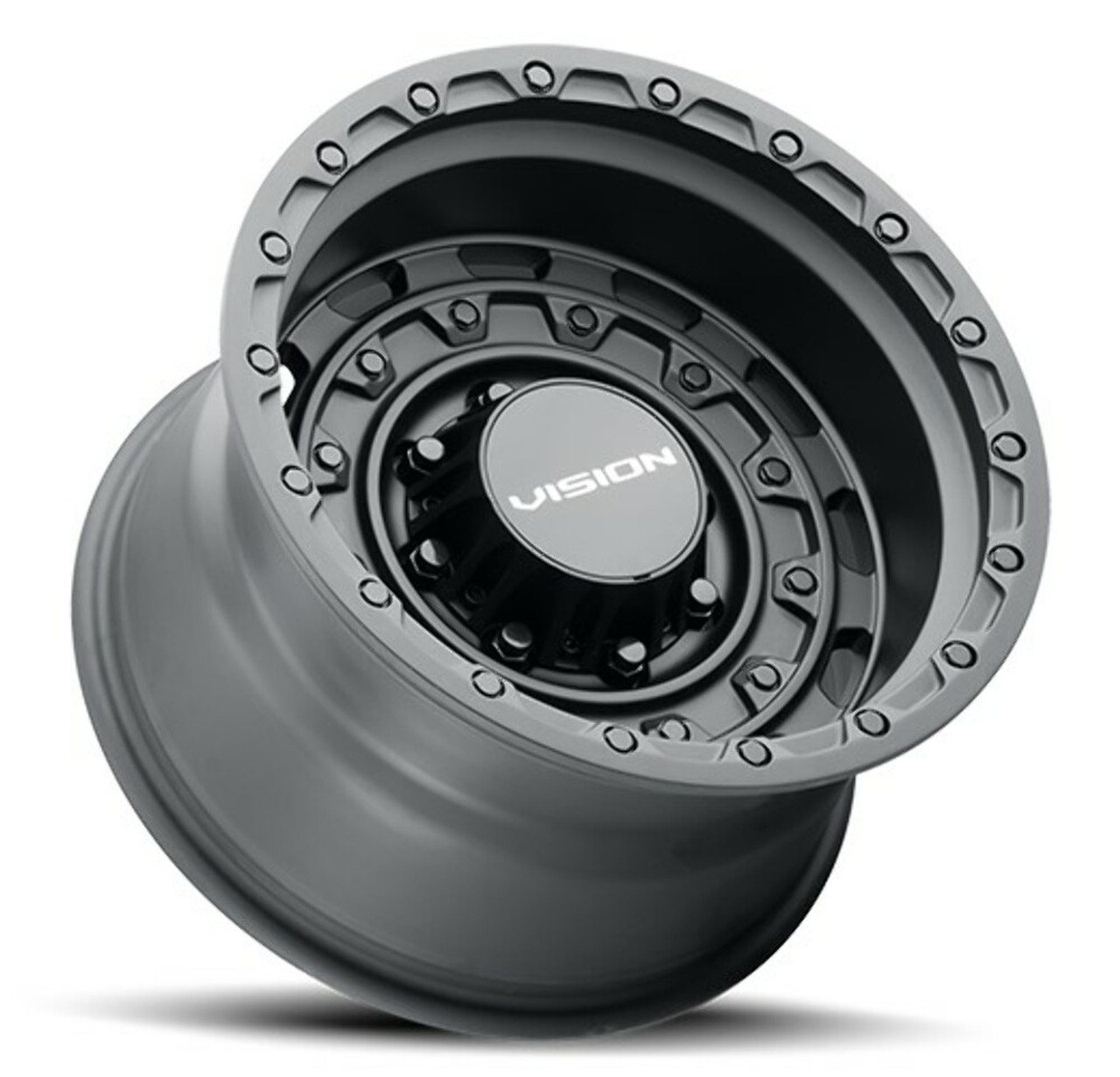 18" Vision Off-Road 403 Tactical Satin Black Wheel 18x9.5 8x170 Lifted Rim -18mm