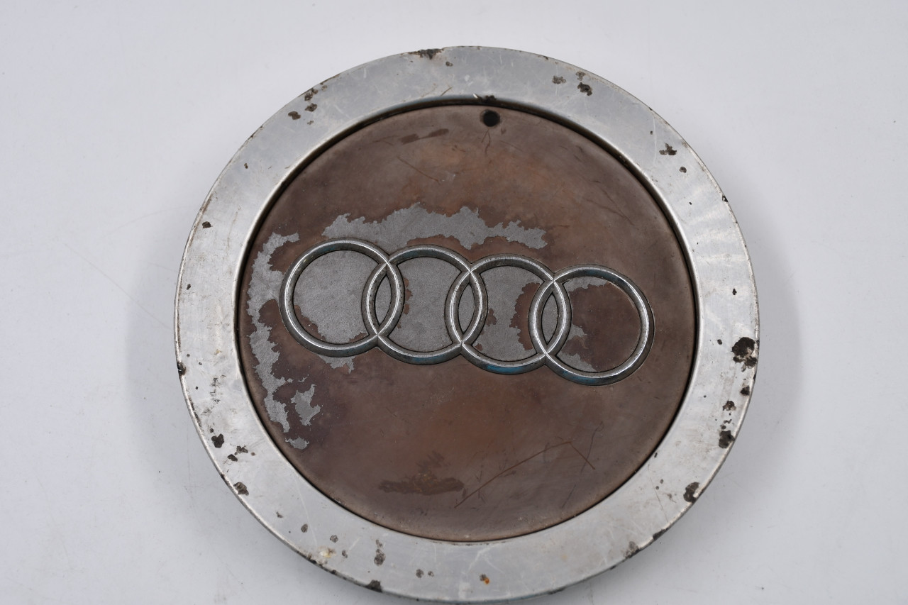 Audi Machined Edge, Silver, Chrome Logo Wheel Center Cap Hub Cap 4B0601165J 6.5" Audi OEM