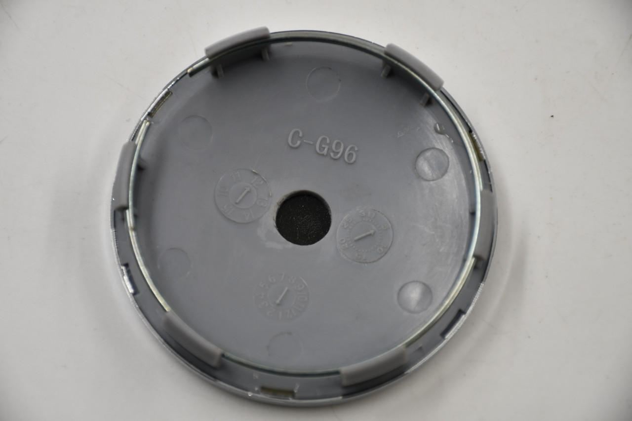 Breyton Chrome w/ Gun Metal Background & Chrome Logo Wheel Center Cap Hub Cap C-G96(GM) 2.625" Breyton Snap in