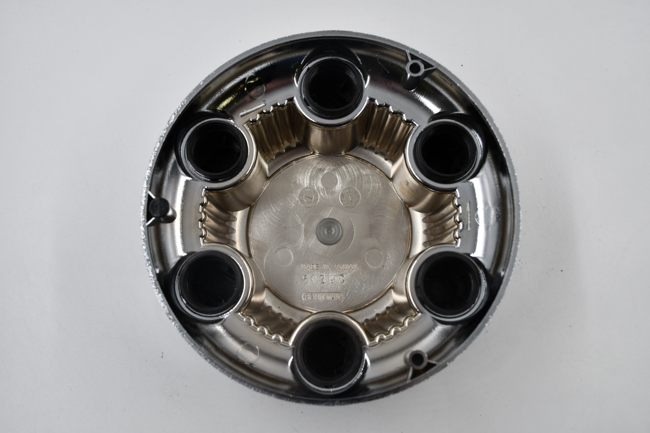 AfterMarket Chrome w/ Black & Gold Insert Wheel Center Cap Hub Cap 5129C(CHV) 7.375" AfterMarket 6 Lug fits Chevy