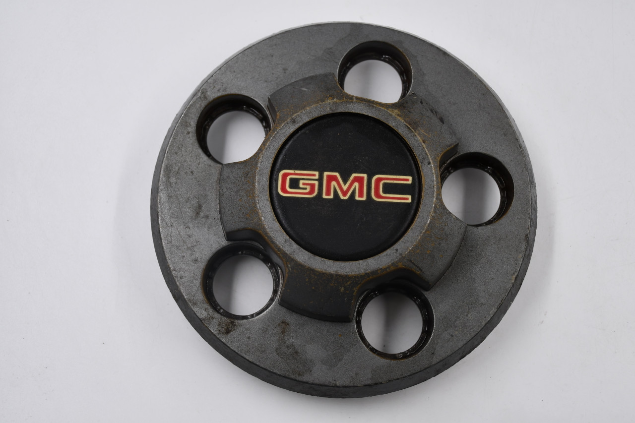 GMC Gray w/ Black & Red Insert Wheel Center Cap Hub Cap 48190(GRAY