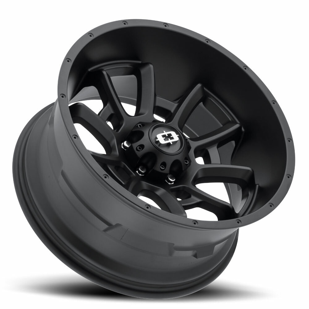 20" Vision Off-Road 415 Bomb Satin Black Wheel 20x9 5x5.5 For Dodge Ram Rim 12mm