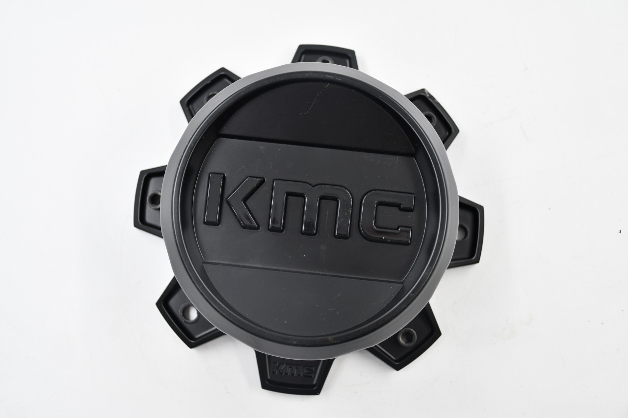 KMC Matte Black Wheel Center Cap Hub Cap T164H171-8-H65-S1 6.75" KMC