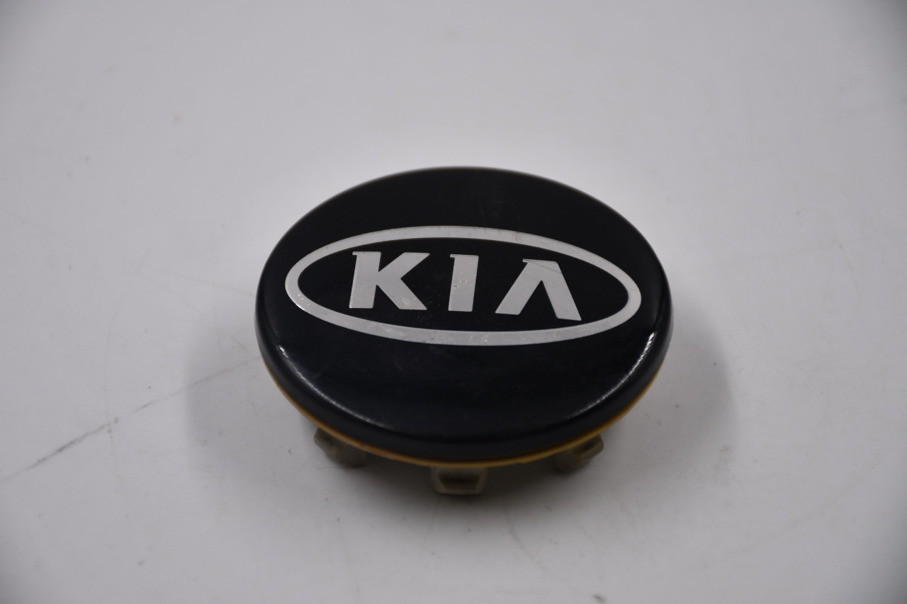 KIA Gloss Black w/ Chrome Logo Wheel Center Cap Hub Cap 52960 2F000/100(BLK) 2.375" KIA OEM Snap in
