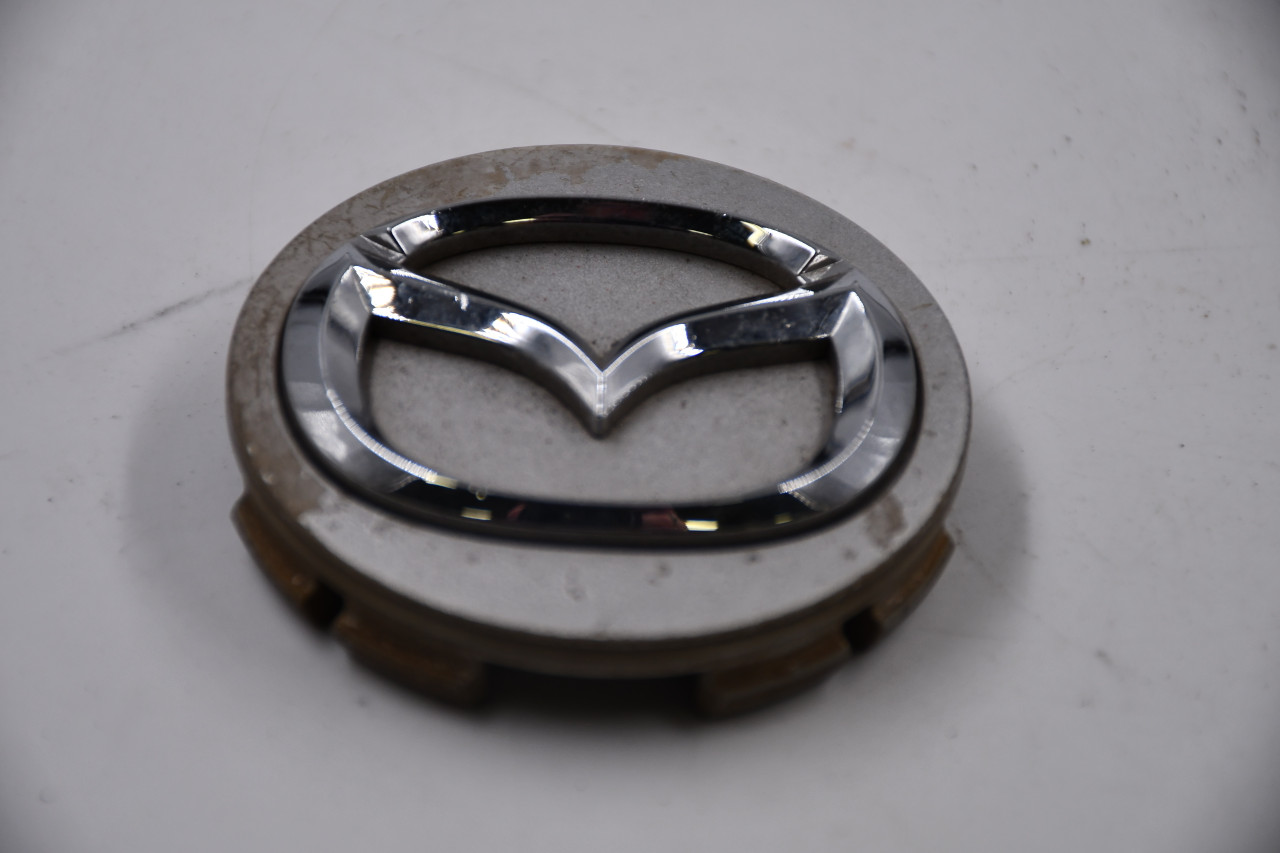 Mazda Silver w/ Chrome Logo Wheel Center Cap Hub Cap 2874(SIL) 2.25" Mazda Snap in