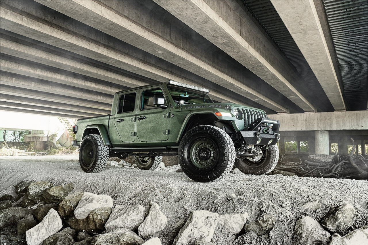 Set 4 Black Rhino Abrams 18x9.5 5x5 Olive Drab Green 18" -18mm For Jeep Wheels
