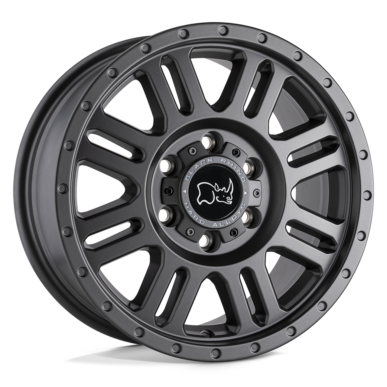 Set 4 Black Rhino Yellowstone 17x8 5x160 Matte Gunmetal Wheels 17" 45mm Rims