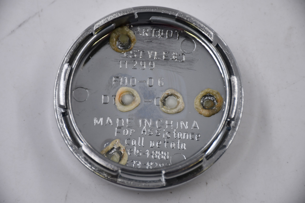 AfterMarket Chrome w/ Gold, Black Logo Wheel Center Cap Hub Cap 11299(AM) 2.5" AfterMarket Snap in Fits Cadillac