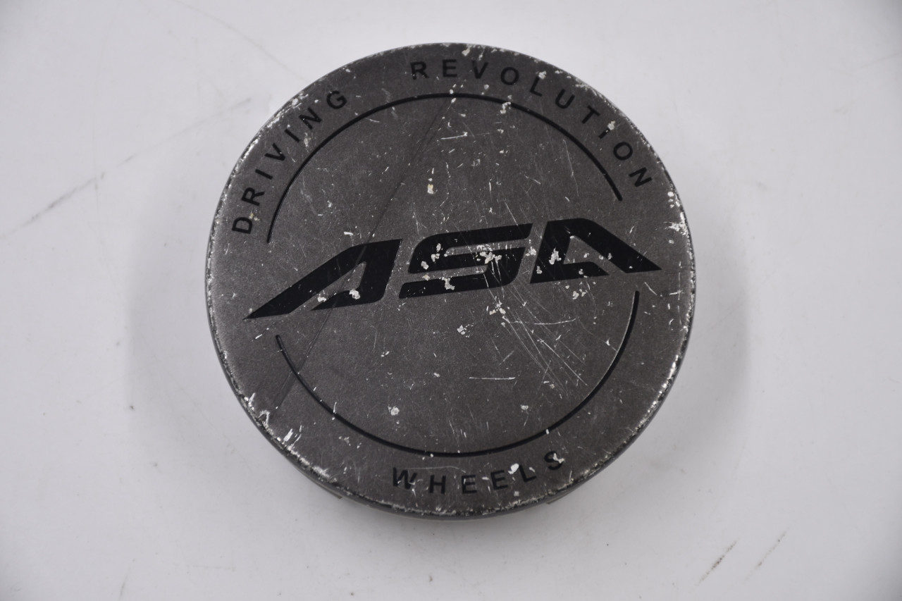 ASA Wheels Gun Metal w/ Black lettering Wheel Center Cap Hub Cap ASA-1-CAP(GM) 3" ASA Wheels Snap in