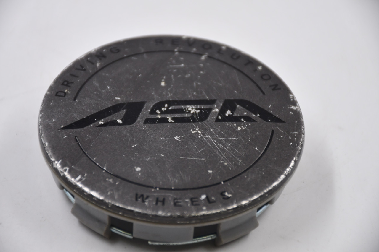 ASA Wheels Gun Metal w/ Black lettering Wheel Center Cap Hub Cap ASA-1-CAP(GM) 3" ASA Wheels Snap in