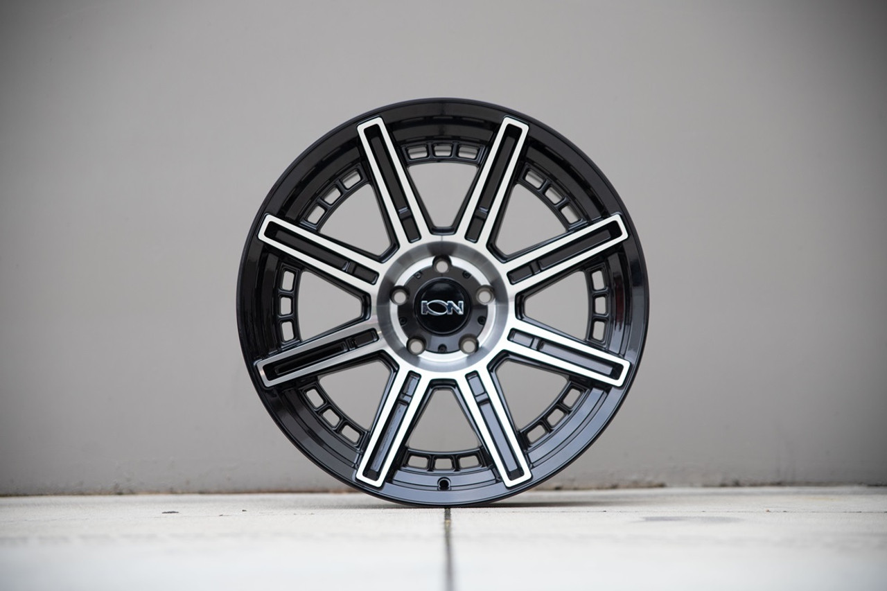 20" Ion 149 20x9 Black Machined 5x5 Wheel -12mm Rim