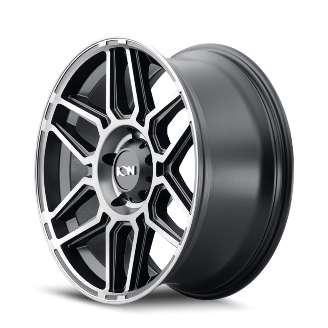 20" Ion 146 20x9 Matte Black W Machined Dart Tint 6x5.5 Wheel 0mm Rim
