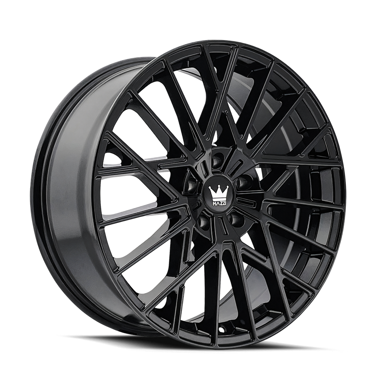 18" Mazzi Jinx 18x8 Gloss Black 5x4.5 Wheel 40mm Truck Suv Rim