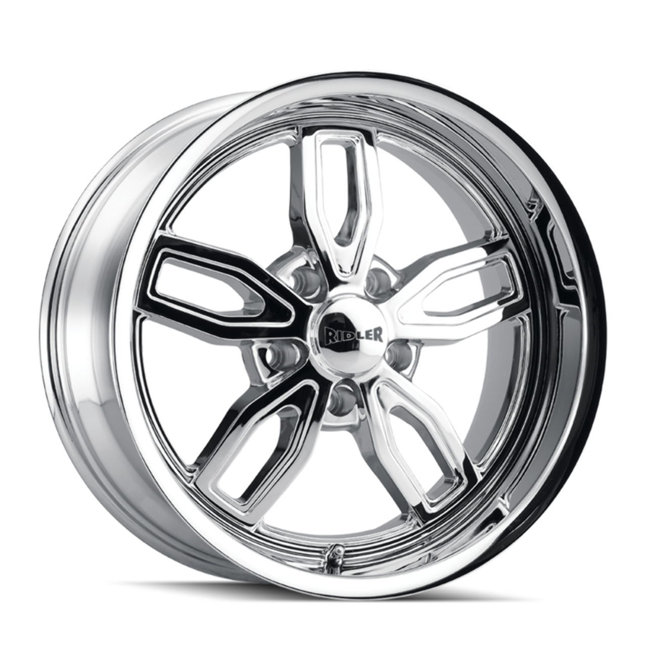 18" Ridler 608 18x9 Chrome 5x4.5 Wheel 0mm Rim For Ford Jeep Truck
