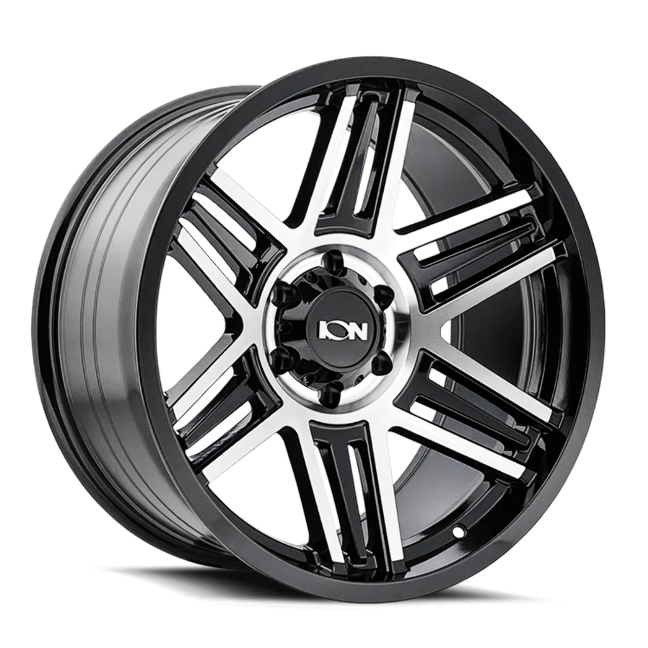 17" Ion 147 17x9 Black Machined 8x170 Wheel 0mm For Ford Truck Rim