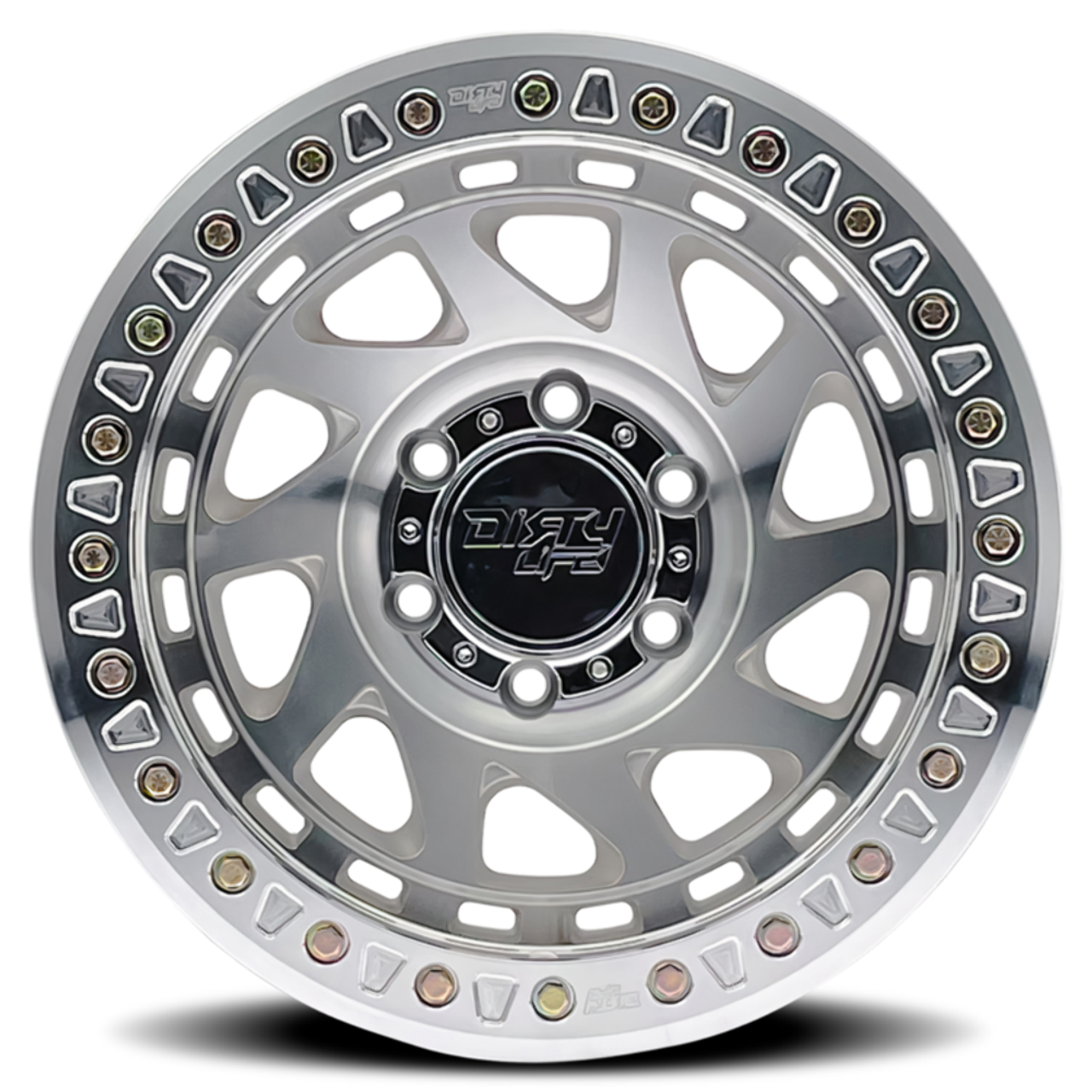 17" Dirty Life Enigma Race 17x9 Machined 6x135 Wheel -38mm For Ford Lincoln Rim