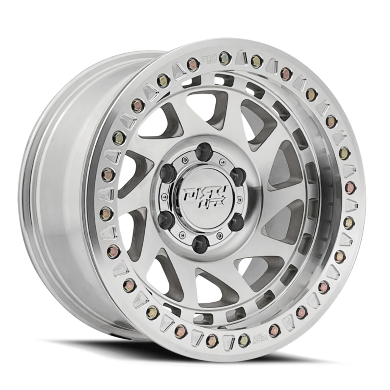 17" Dirty Life Enigma Race 17x9 Machined 8x6.5 Wheel -12mm For Chevy GMC Ram Rim