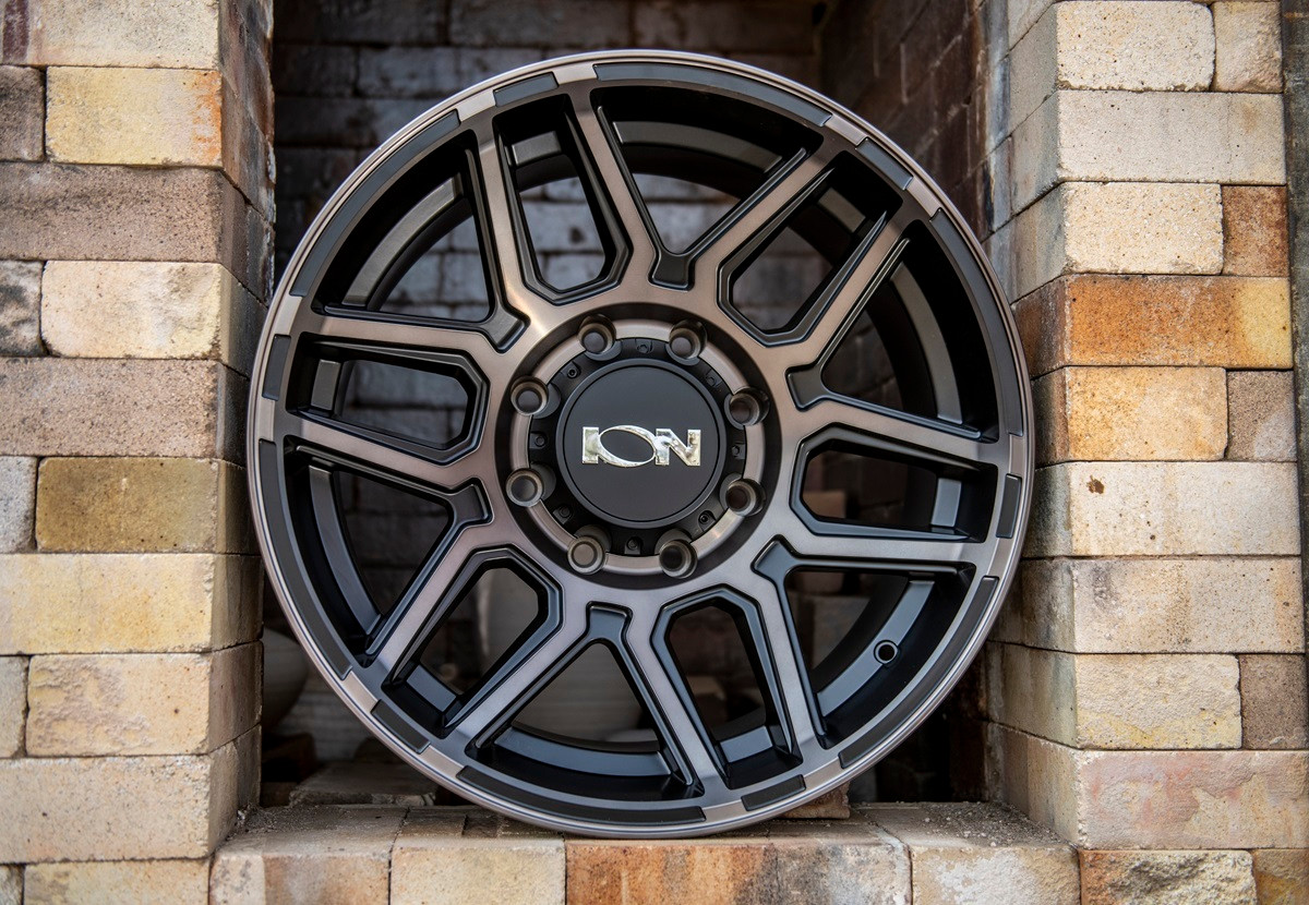 Set 4 20" Ion 146 20x9 Matte Black W Machined Dart Tint 6x5.5 Wheels 18mm Rims