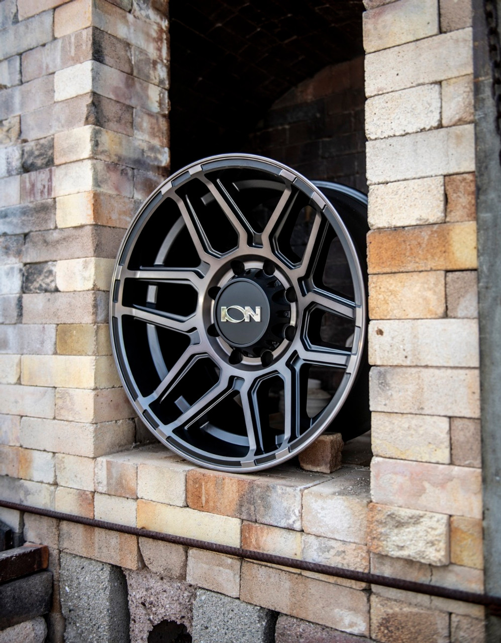 Set 4 20" Ion 146 20x9 Matte Black W Machined Dart Tint 6x5.5 Wheels 18mm Rims