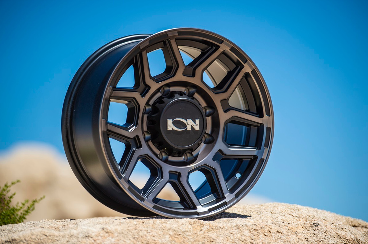 Set 4 17" Ion 146 17x9 Gloss Black 6x135 Wheels 0mm Rims