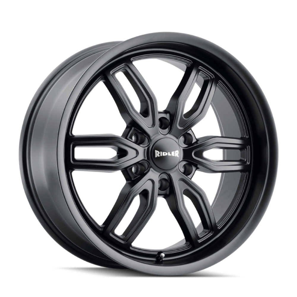 Set 4 20" Ridler 609 20x9 Matte Black 6x135 Wheels 30mm Rims For Ford Lincoln