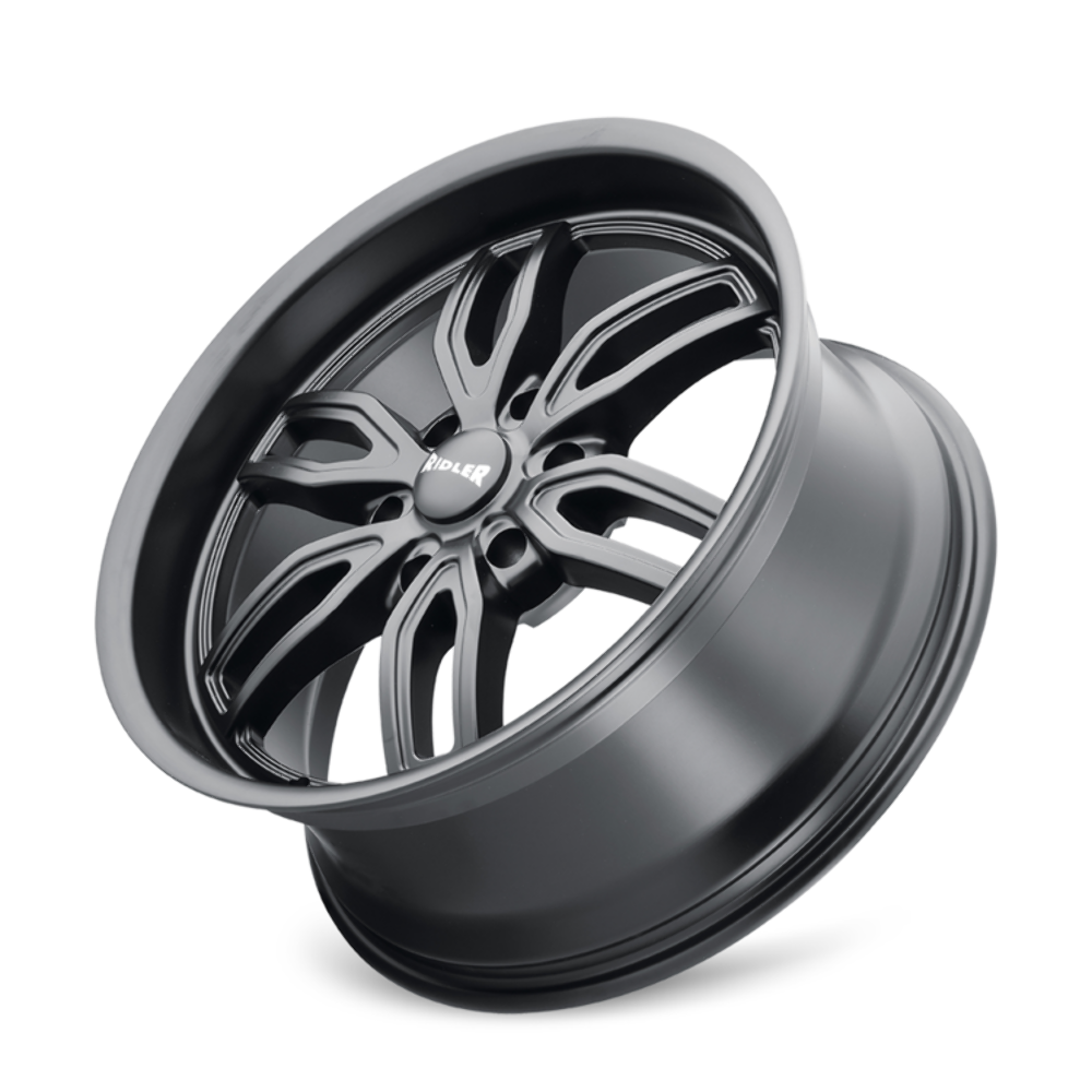 Set 4 20" Ridler 609 20x9 Matte Black 6x135 Wheels 30mm Rims For Ford Lincoln
