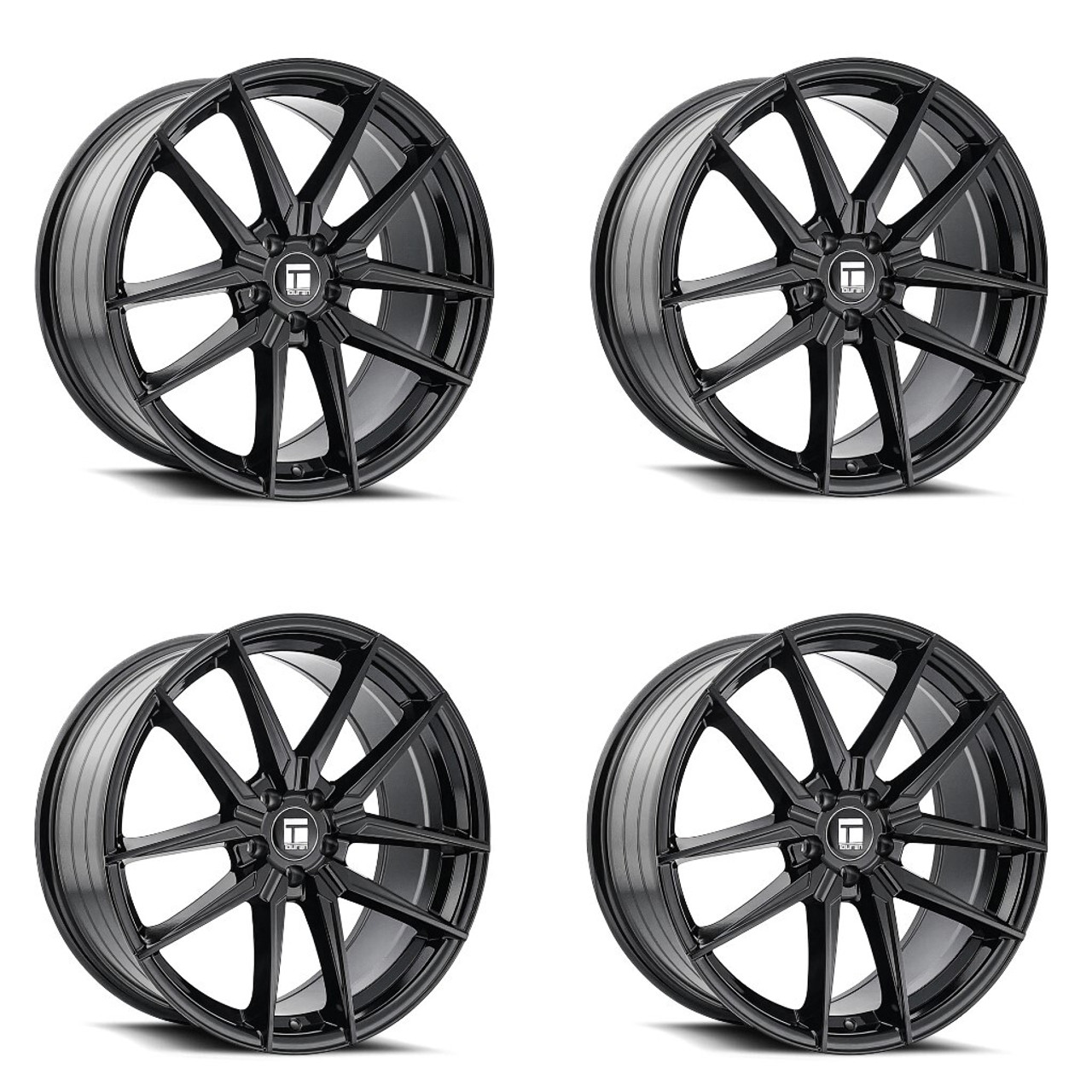 Set 4 18" Touren TR94 18x8 Gloss Black 5x120 Wheels 35mm Rims Set 4 18" Touren TR94 18x8 Gloss Black 5x120 Wheels 35mm Rims