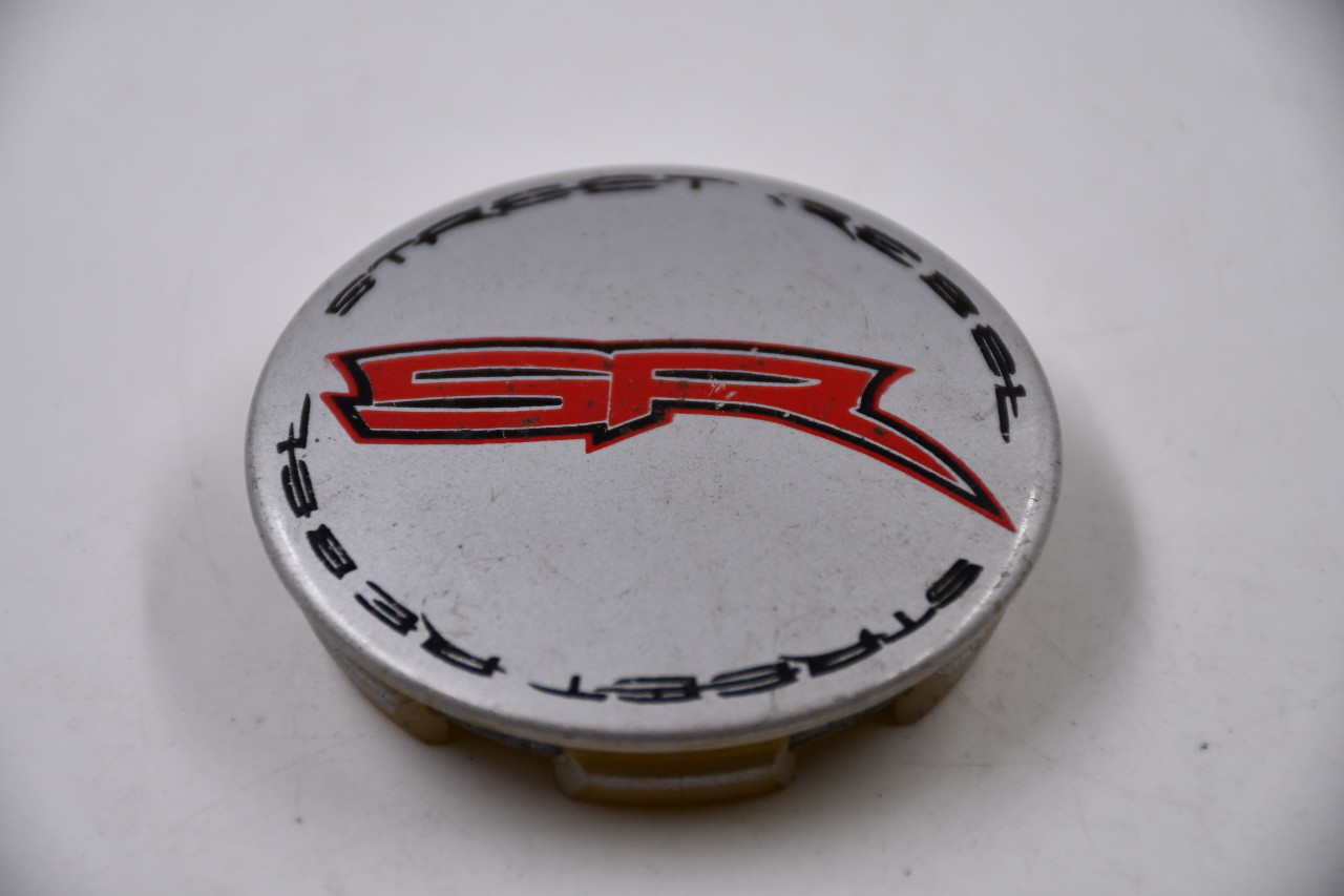 Street Rebel Silver w/ Black & Red Logo Wheel Center Cap Hub Cap KM 60-02 2.5" Street Rebel Snap in