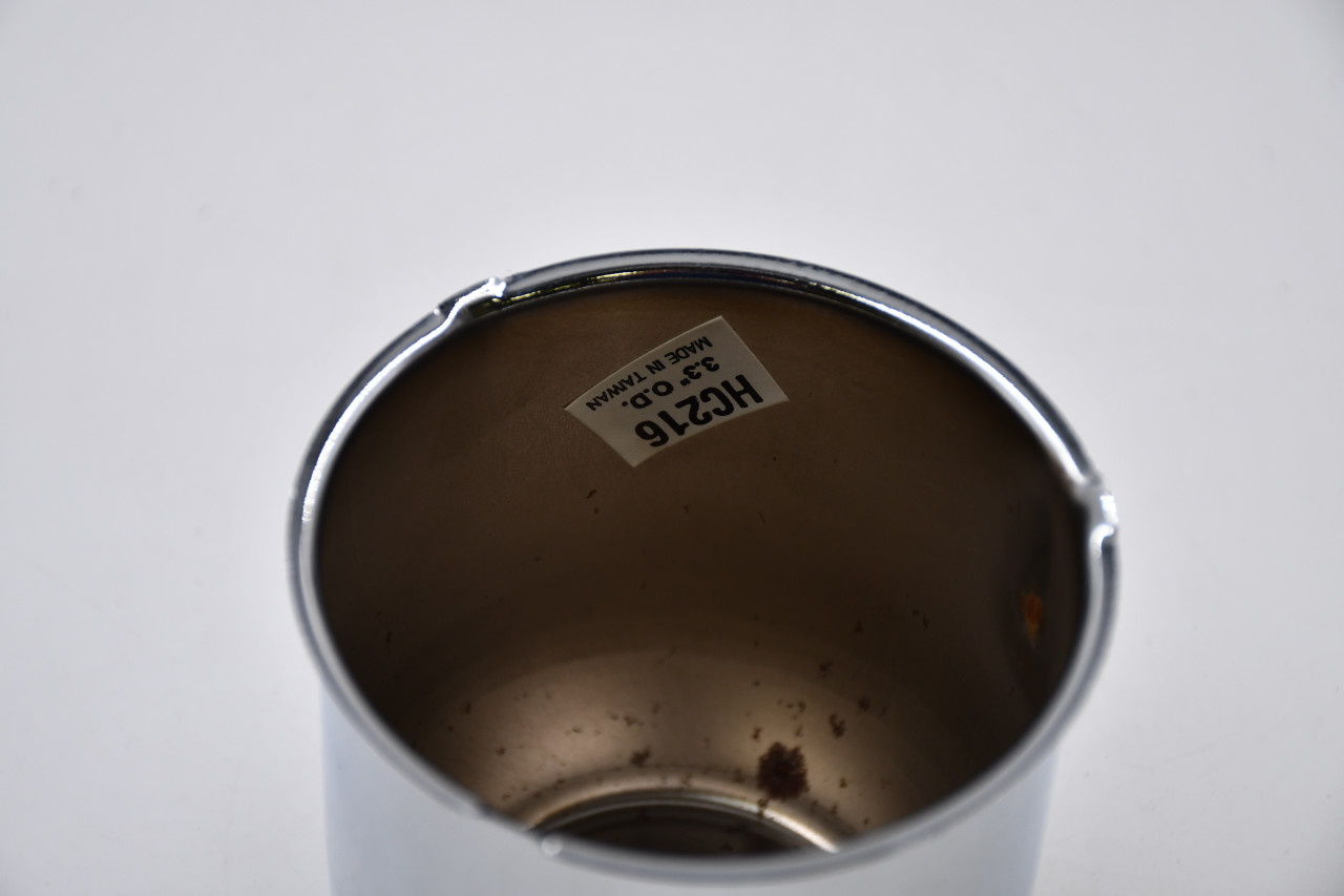 AfterMarket Chrome w/ Black & Gold Insert Wheel Center Cap Hub Cap HC216(SSC) 3.5" AfterMarket Push Thru w/SSC Insert