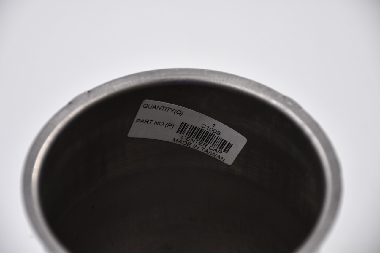 Topline Chrome Wheel Center Cap Hub Cap C100S 3.5" Topline Push Thru No Logo