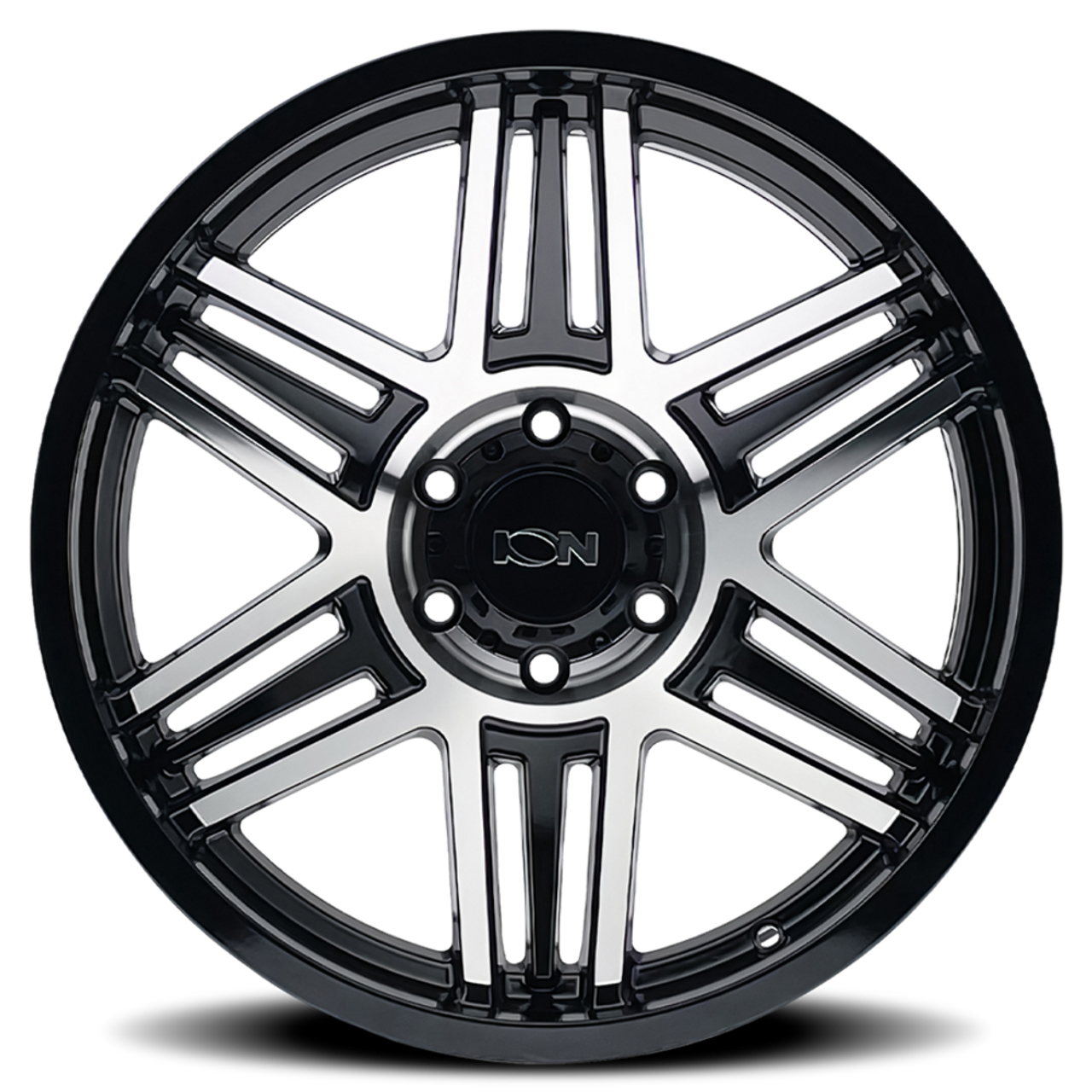 20" Ion 147 20x10 Black Machined 6x5.5 Wheel -19mm Rim