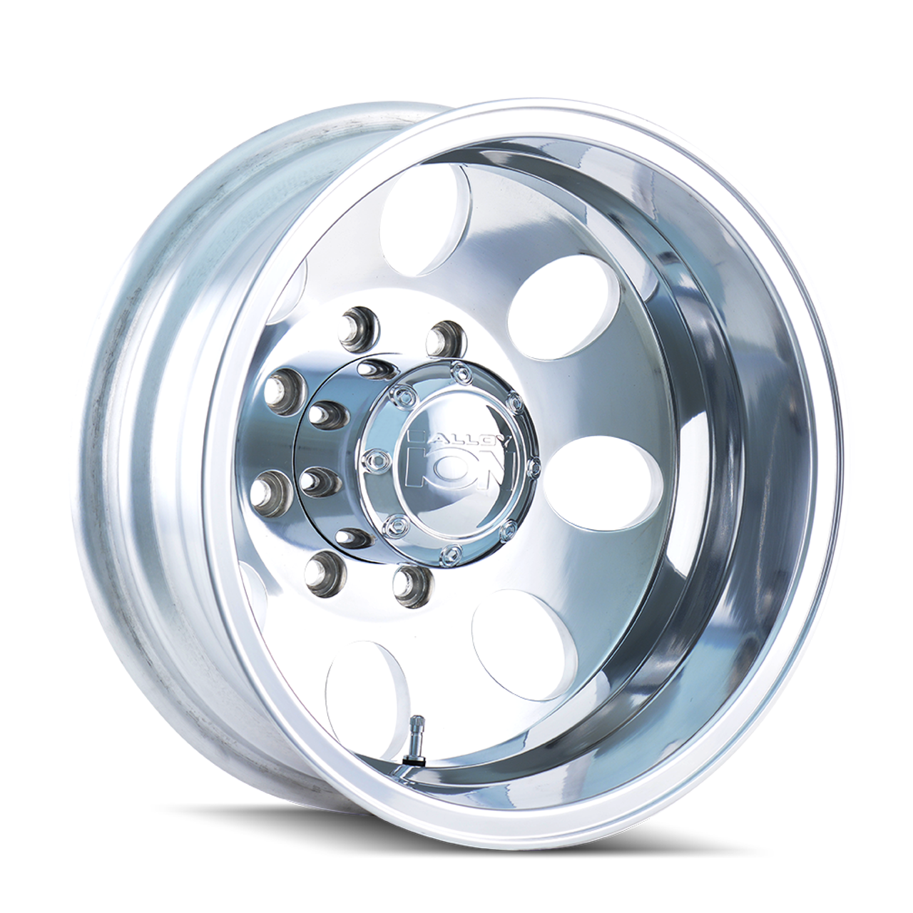17" Ion 167 17x6.5 Polished 8x200 Rear Dually Truck Wheel -142mm Rim