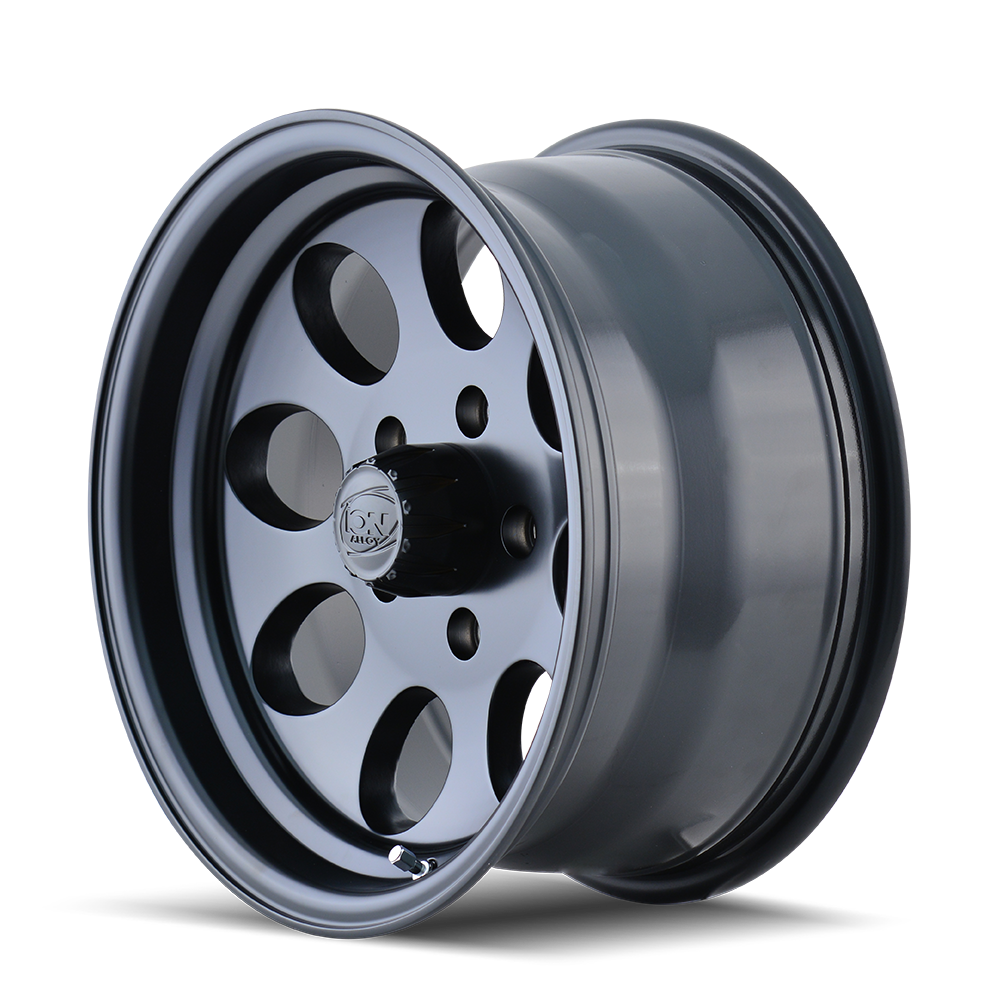 Set 4 17" Ion 171 17x9 Matte Black 5x5 Wheels -12mm Rims