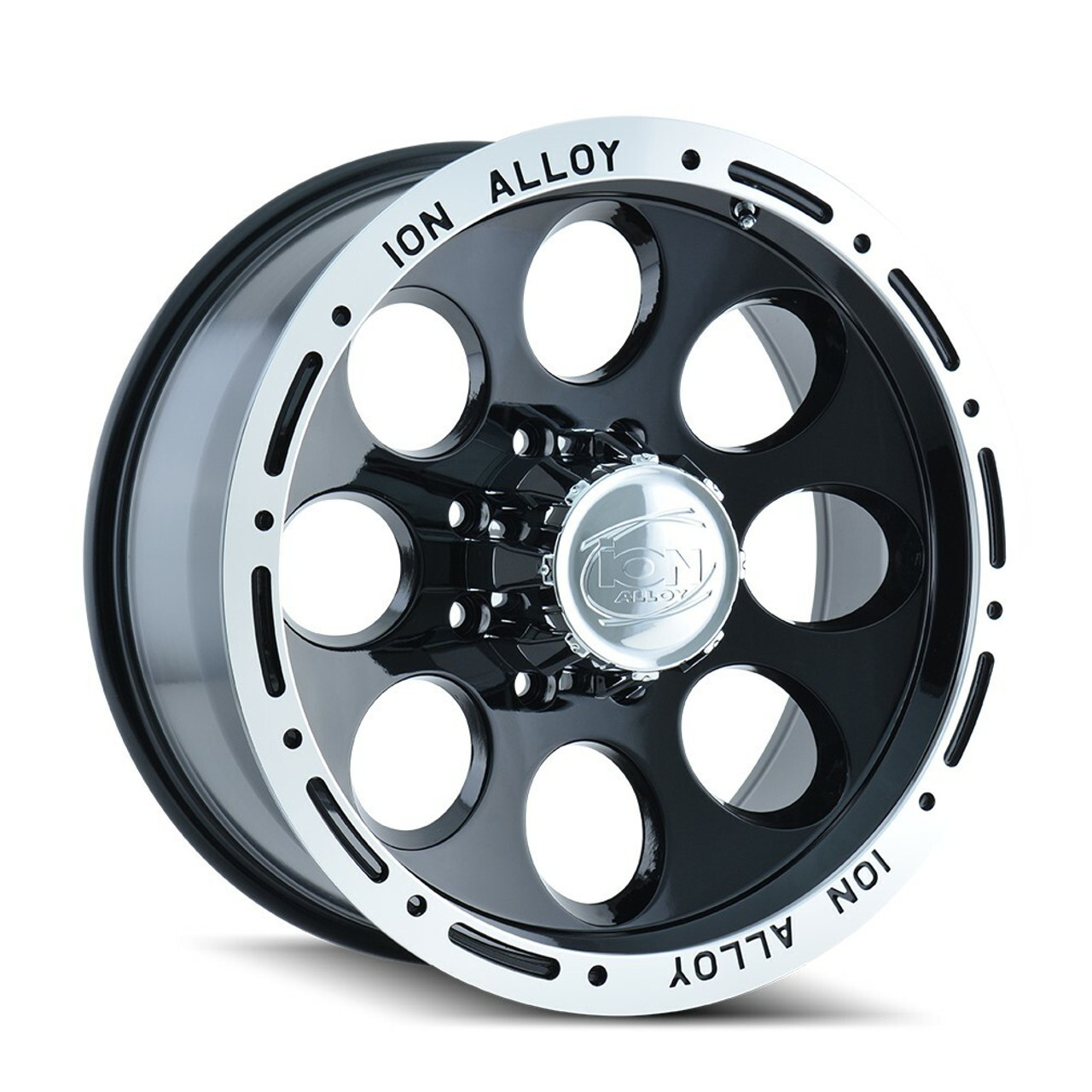 15" Ion 174 15x10 Black Machined 5x5 Wheel -38mm For Chevy GMC Rim