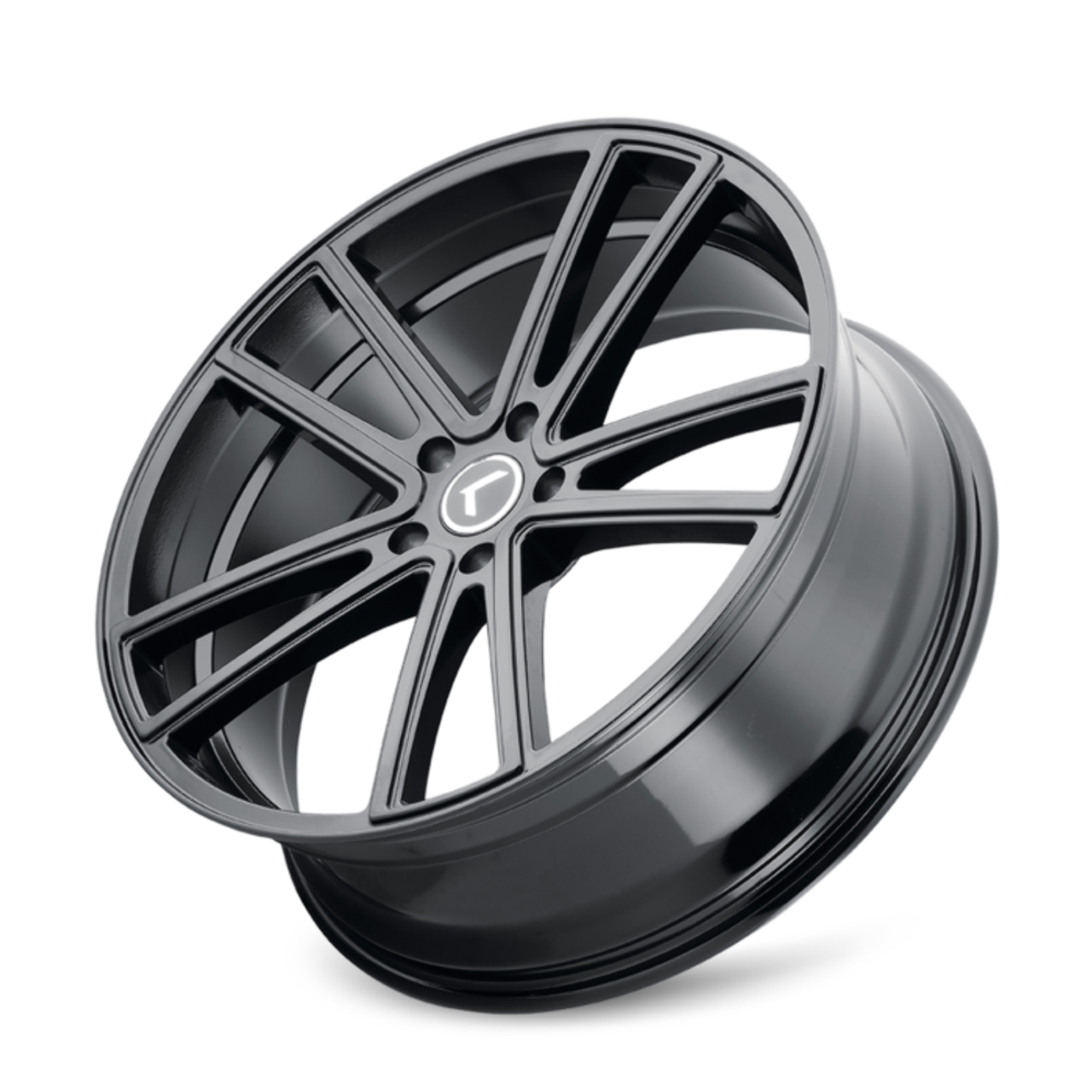 18" Kraze Lusso 18x8 Gloss Black 5x120 Wheel 40mm Performance Rim