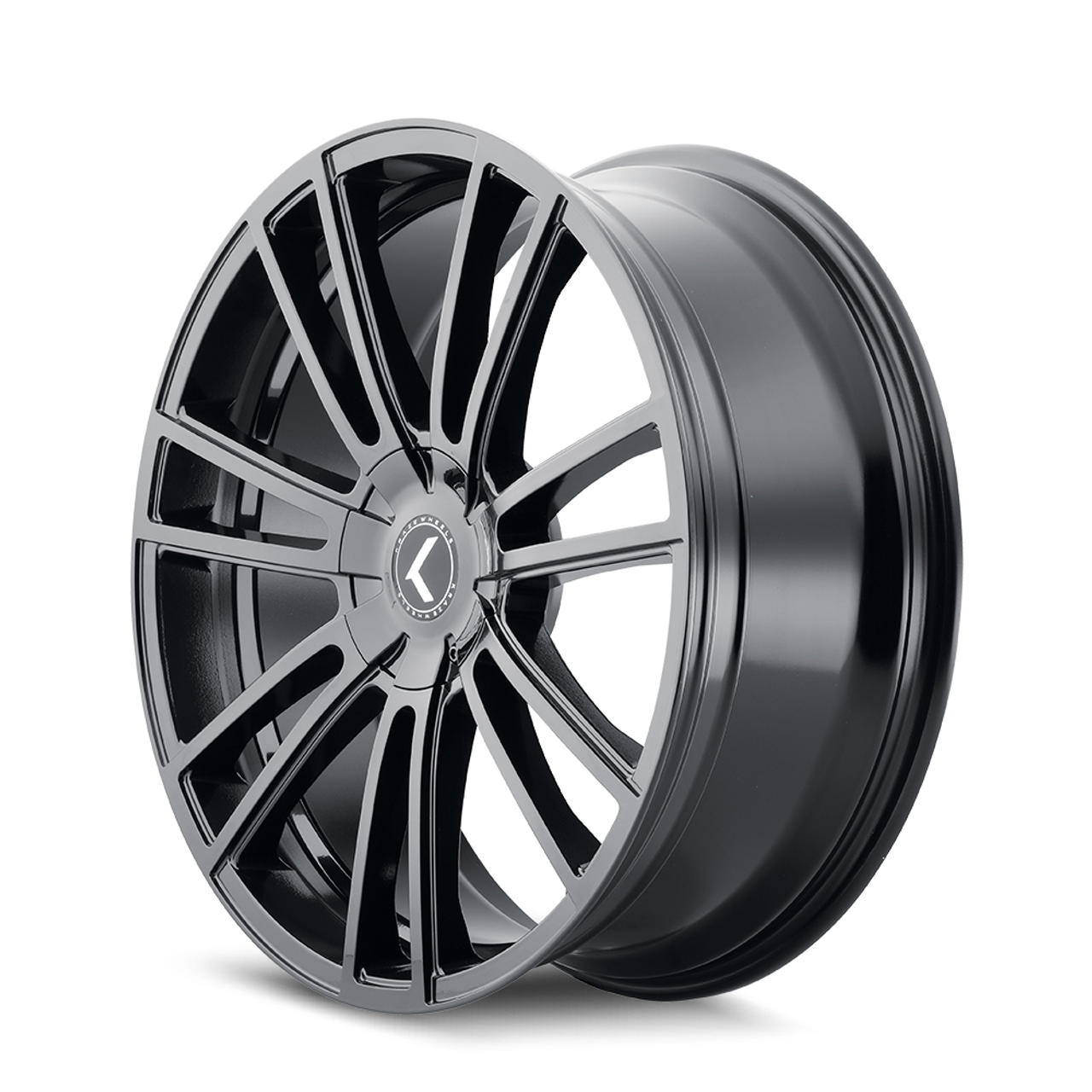 Set 4 18" Kraze Spectra 18x8 Gloss Black 5x110 5x5 Wheels 40mm For Jeep Rims