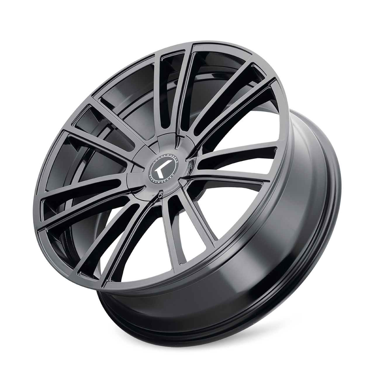 Set 4 18" Kraze Spectra 18x8 Gloss Black 5x110 5x5 Wheels 40mm For Jeep Rims