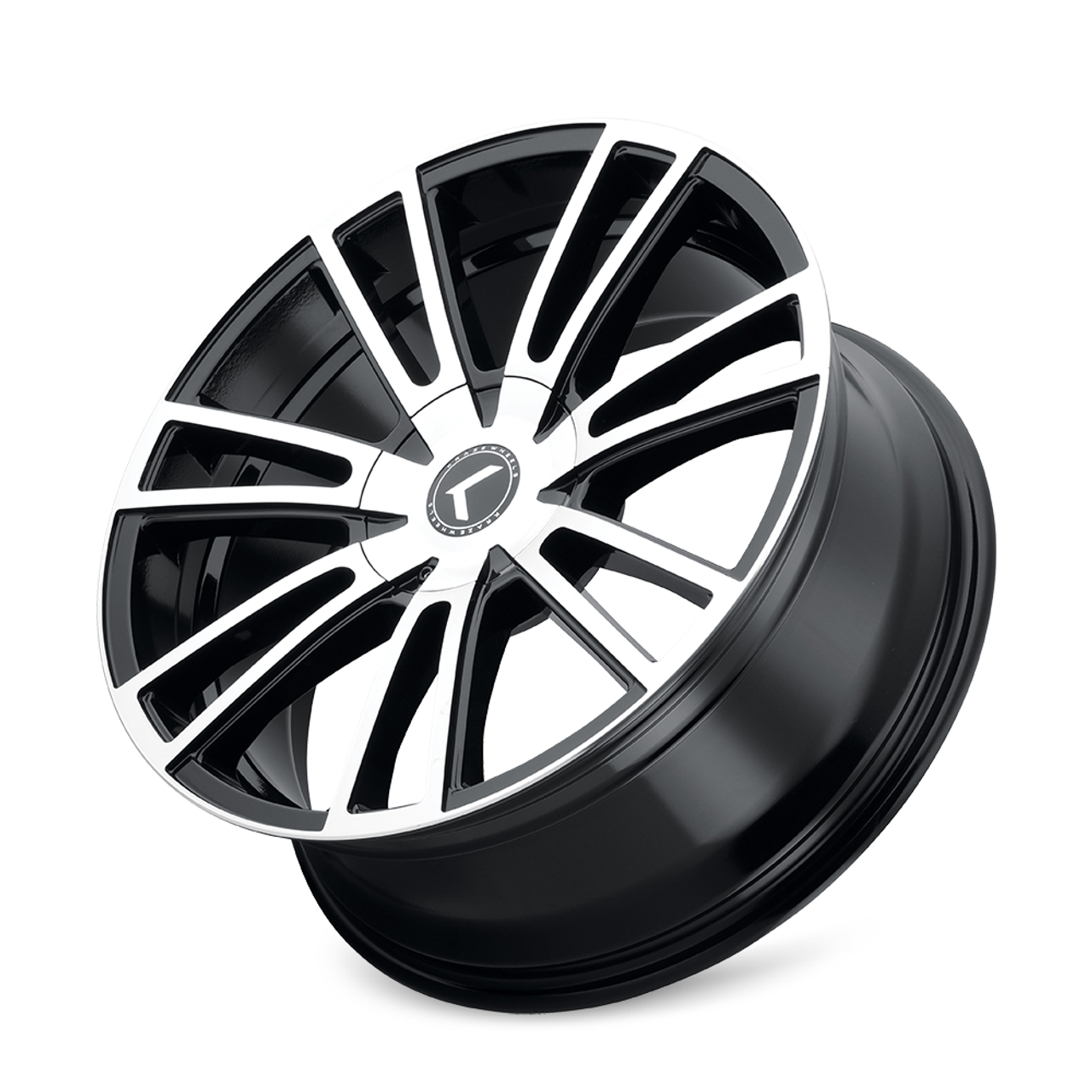 Set 4 18" Kraze Spectra 18x8 Black Machined 5x110 5x5 Wheels 40mm Rims