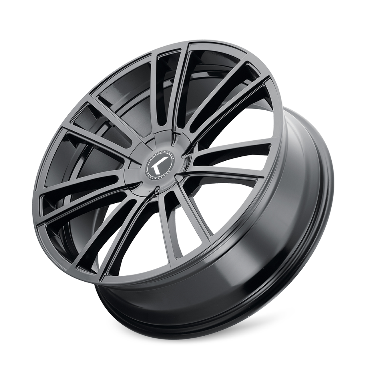 18" Kraze Spectra 18x8 Gloss Black 5x4.25 5x4.5 Wheel 40mm Performance Rim