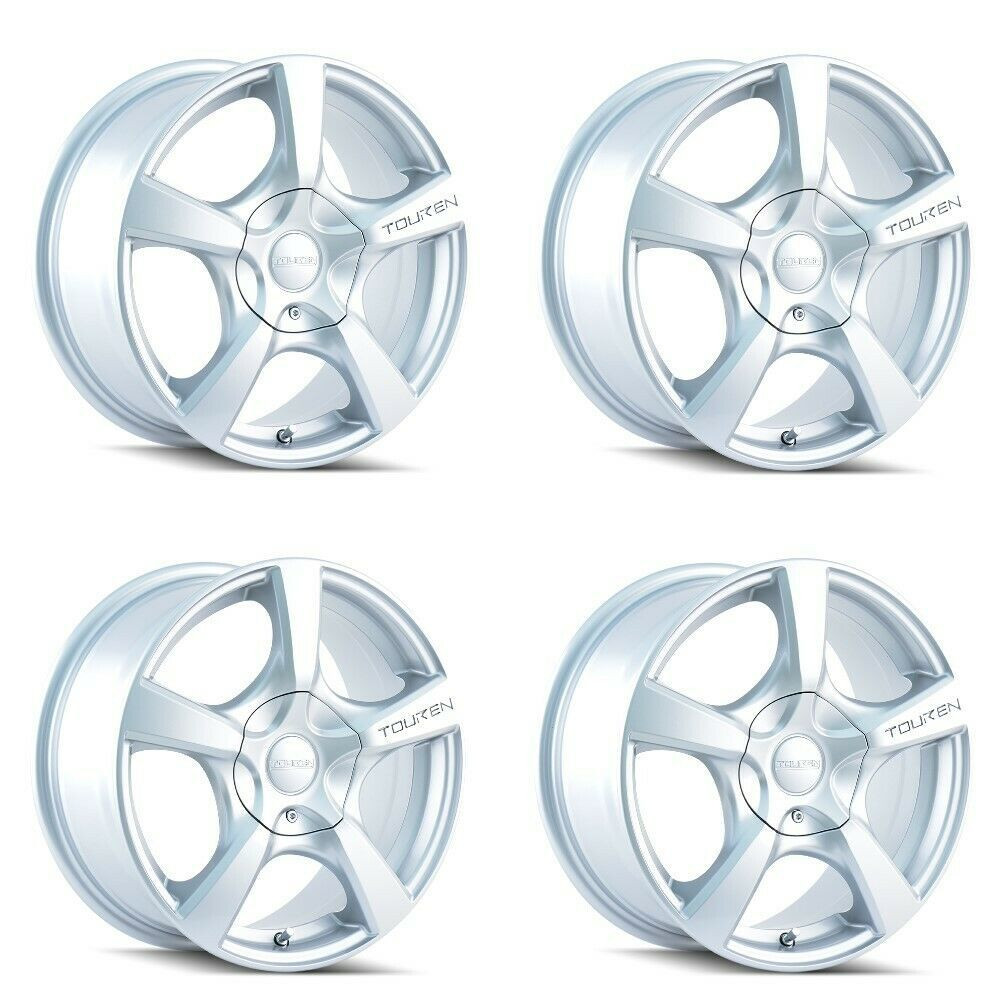 Set 4 16" Touren TR9 16x7 Hyper Silver 5x5 Wheels 42mm Rims For Jeep